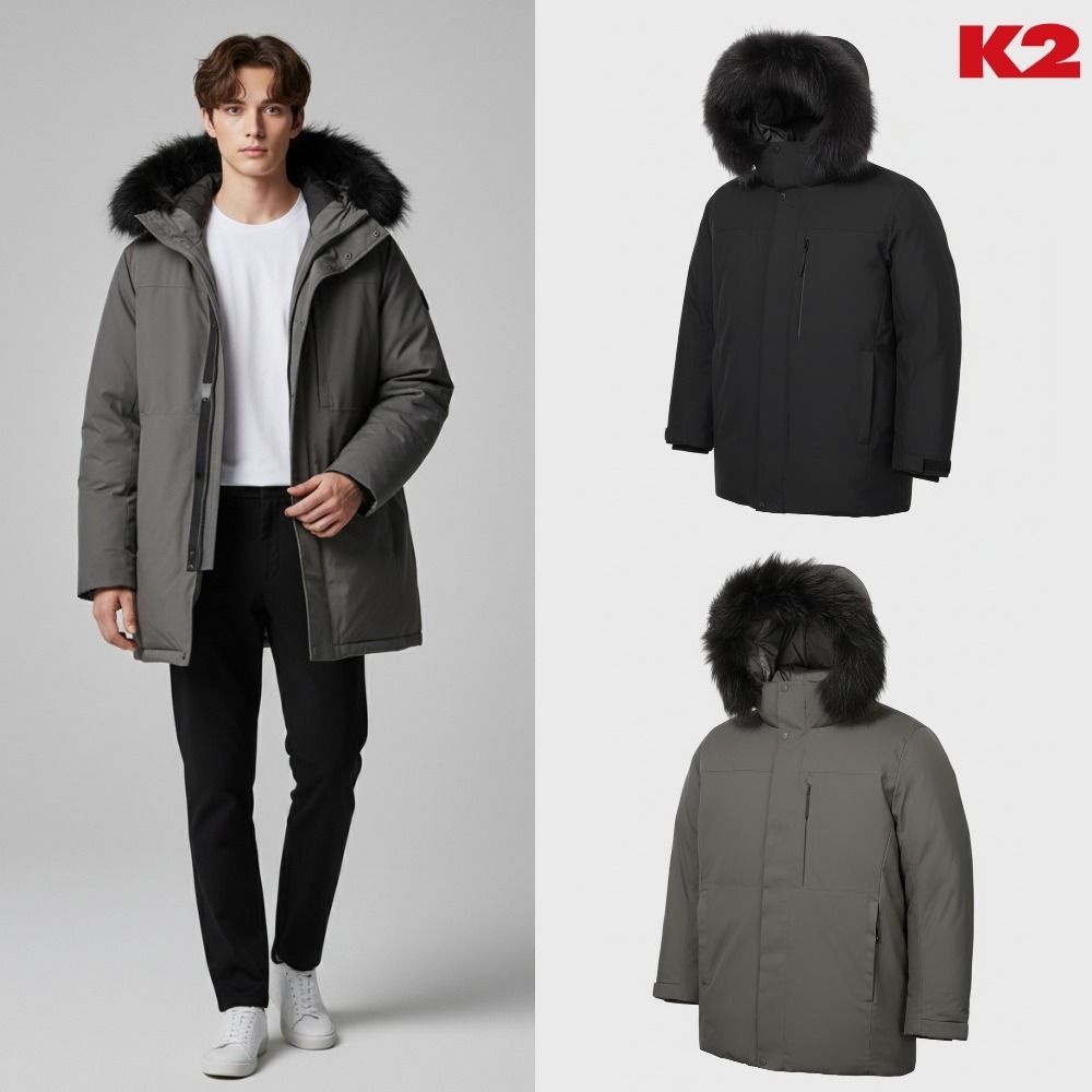 [백화점출고] K2 패딩 남자 헤비 구스 다운 시그니처 고스트 윈드스토퍼 자켓 점퍼
