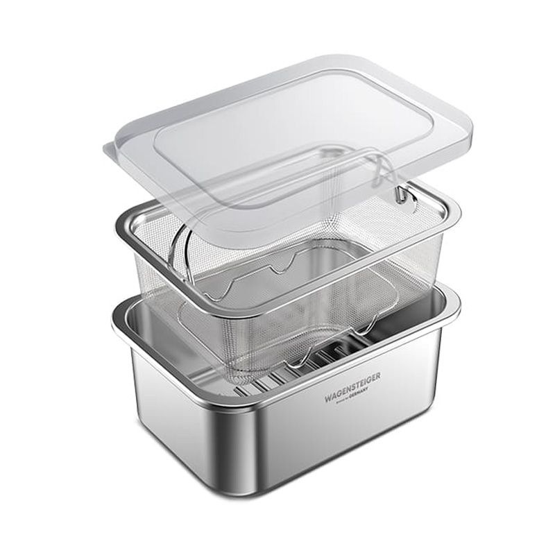 바겐슈타이거 스텐304 드레인 스텐박스 채반용기 두부보관용기 다용도