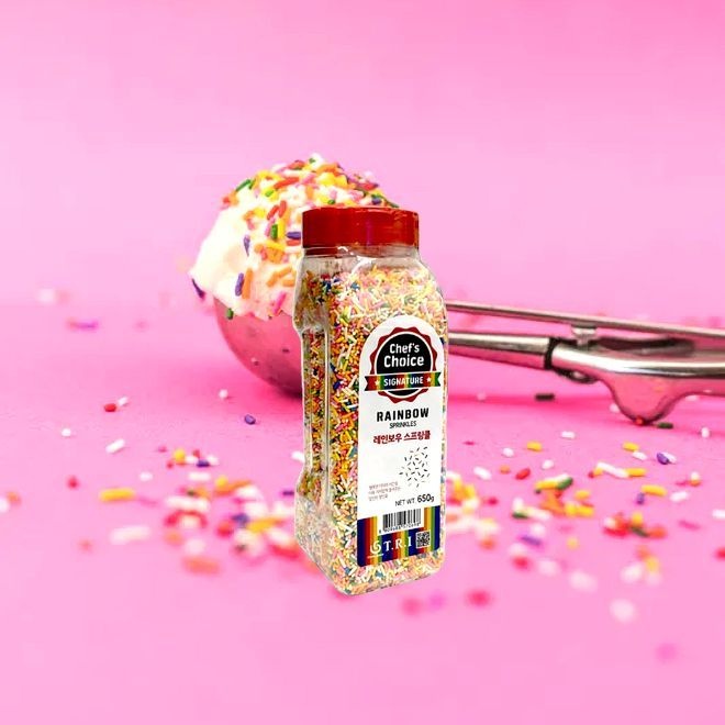 무지개 스프링클 650g 대용량