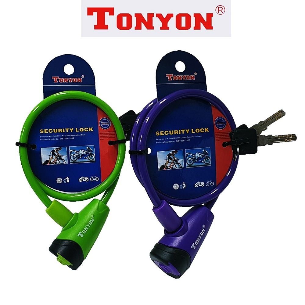 톤욘4511 와이어락 미니 자물쇠 자전거 학교 칼라 사무실