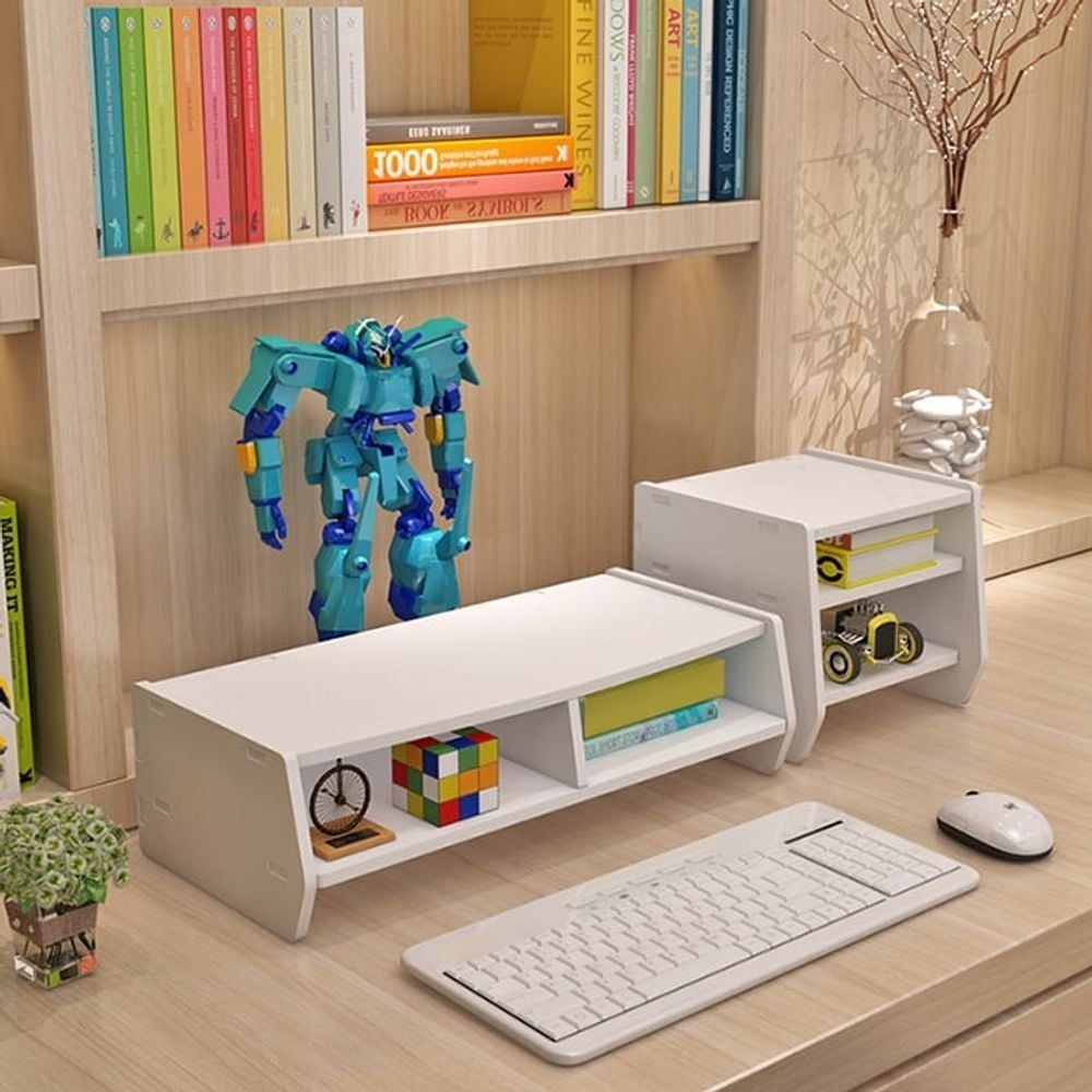 조영 받침대 대형 모니터 2단 선반 거치대 사무실 데스크 학교