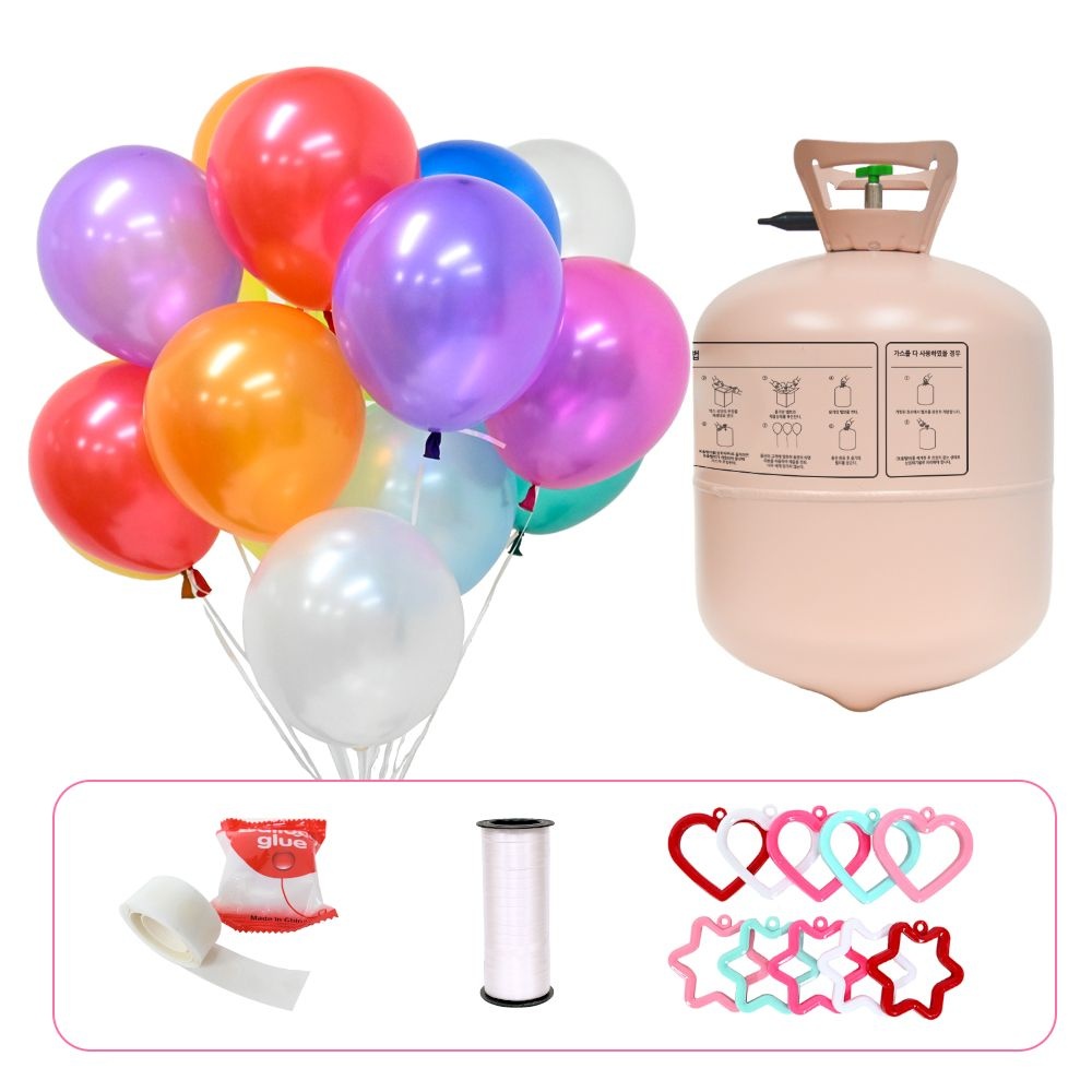 헬륨가스 30개용 펄풍선 세트