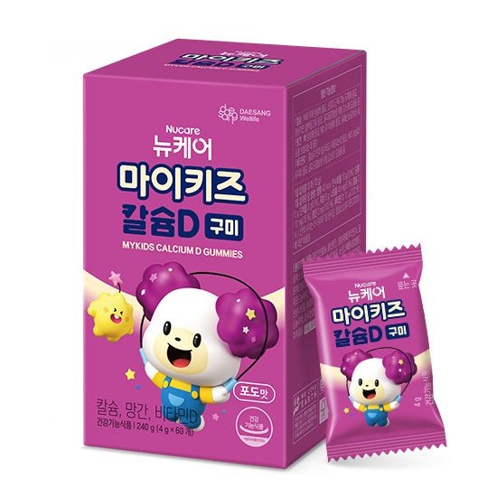 대상웰라이프 [본사] 대상웰라이프 마이키즈 칼슘D 구미 (4g×60구미) /20일분