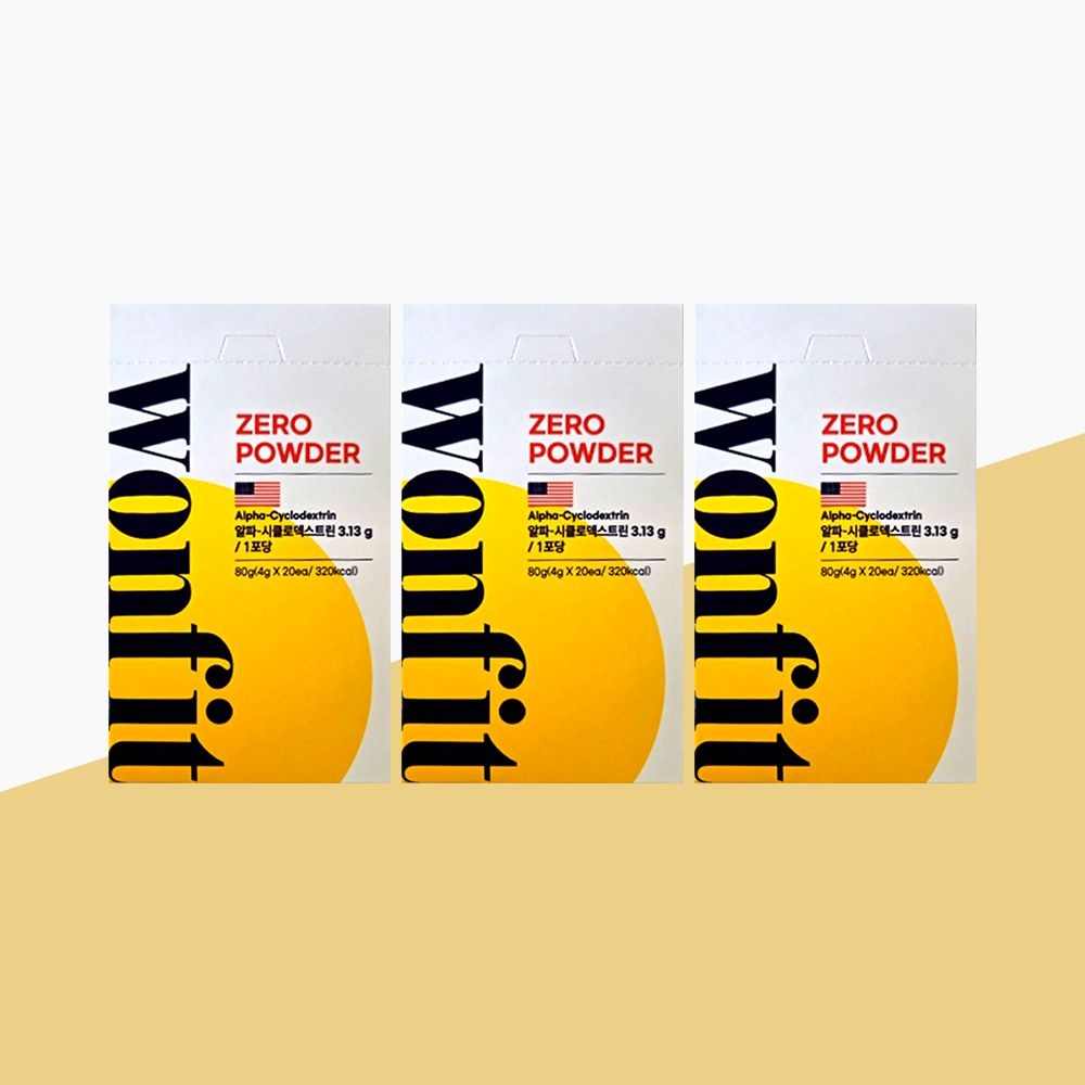 갓생쇼핑]알파CD 원핏 제로파우더 4g x 20포 x 3박스 알파시디