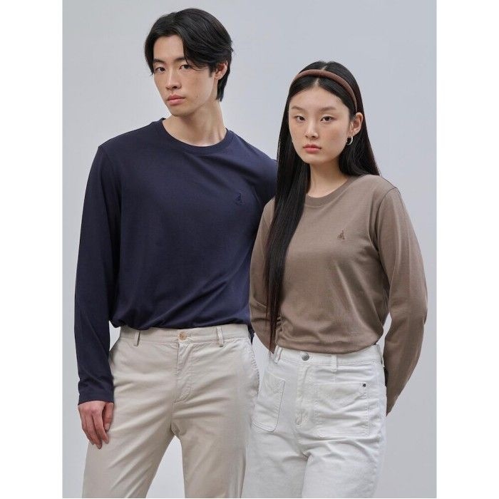 [빈폴 멘][Essential] 수피마코튼 라운드넥 티셔츠  네이비 (BC4741E02R) : 롯데ON