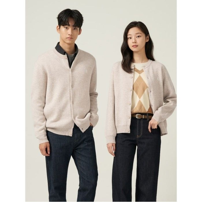 남여공용 베럴비 라운드 카디건 베이지 BC595AC11A