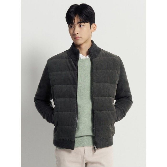 빈폴 멘 코듀로이 믹스 라이트다운 카디건 애쉬 BC5Y5AC414