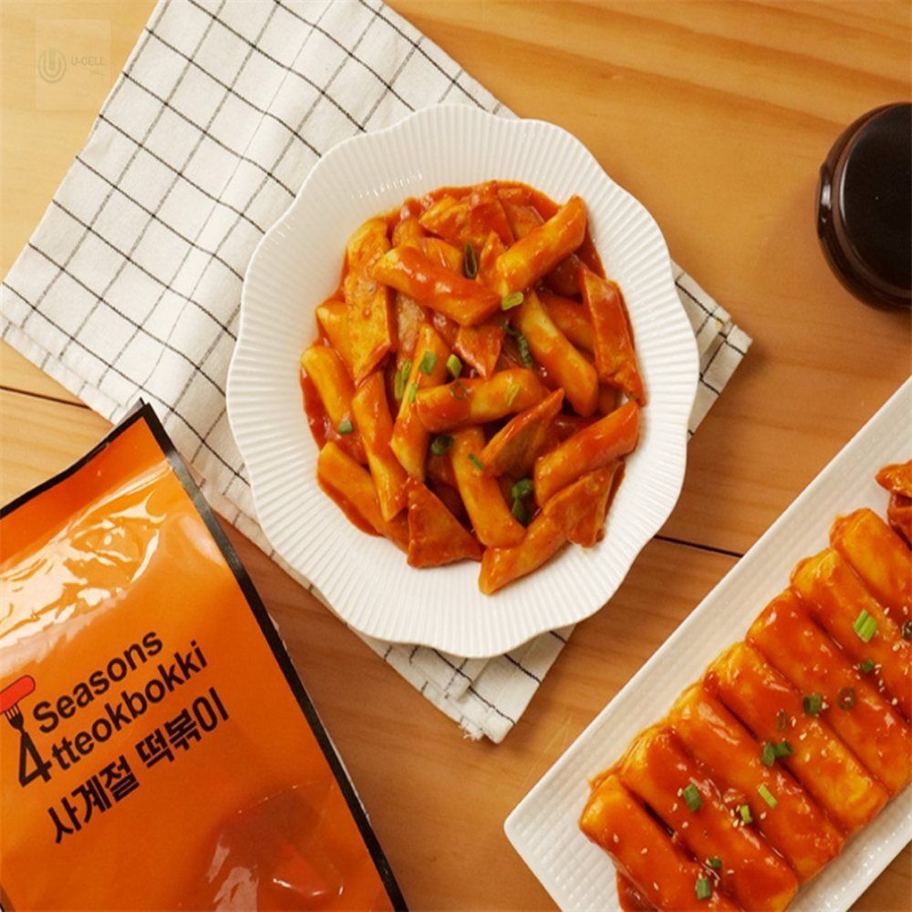 유쎌몰 떡볶이 밀키트 하얀크림맛 (밀떡) 510G 떡복기 맛있는떡볶이소스