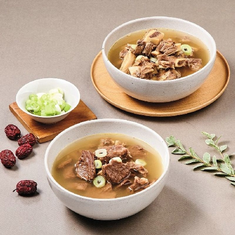 뼈 없는 순살갈비탕 600g 2팩+푸짐한 뼈소갈비탕 700g 2팩[35504292]