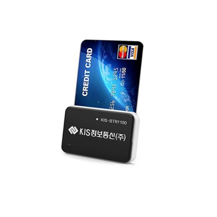 [제페이] 수발주납품결제 SMS결제 블루투스,KIS-BTR1100 모바일 무선 카드단말기