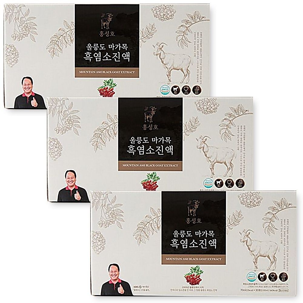 [오늘출발] 부모님선물 울릉도 마가목흑염소진액 홍성호 흑염소진액 염소즙 3박스