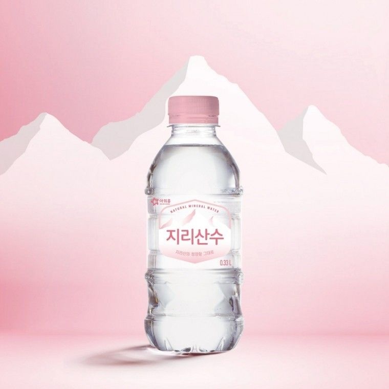 아워홈 지리산수 핑크 미니 330mlx40병/80입 생수