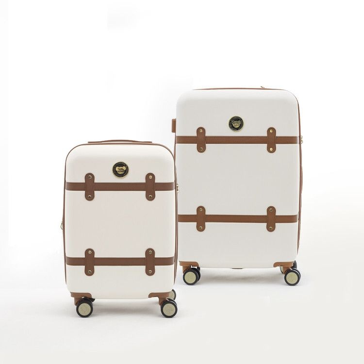 여행용캐리어 TR테디베어 프리미엄 브루클린 아이돌 캐리어 세라믹 화이트 24 28인치