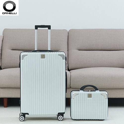 여행용캐리어 이태리 오르넬리 스펠리나 안티스크래치 티탄화이트 PVC 16 26인치