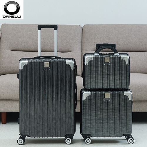 여행용캐리어 이태리 오르넬리 스펠리나 안티스크래치 티탄그레이 PVC 16 18 26인치