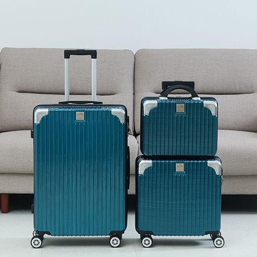 여행용캐리어 이태리 오르넬리 스펠리나 안티스크래치 티탄블루 PVC 16 18 26인치