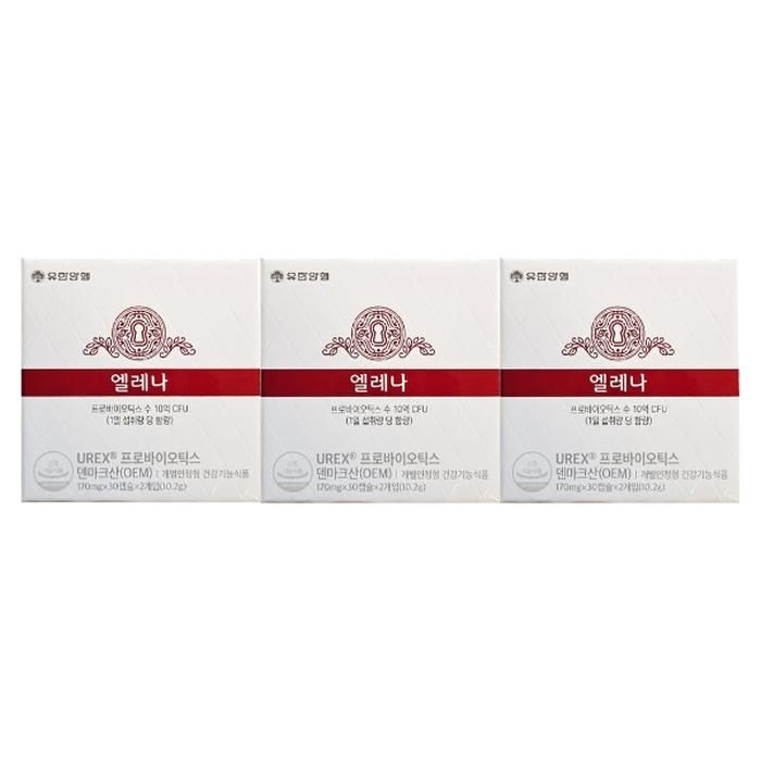 엘레나 질유산균 UREX 프로바이오틱스 60캡슐 x 3박스 6개월