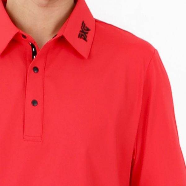 [하프클럽]PXG 반팔 티셔츠 레드 기능성 골프셔츠 여름반팔 MD23ATP1