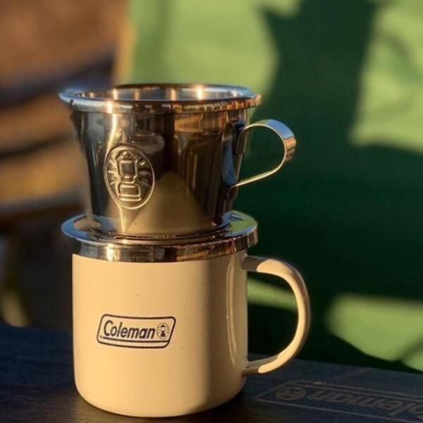 [셀러허브 식품] 콜맨 휴대용 캠핑 드립커피 드리퍼 파르테논 올 스텐