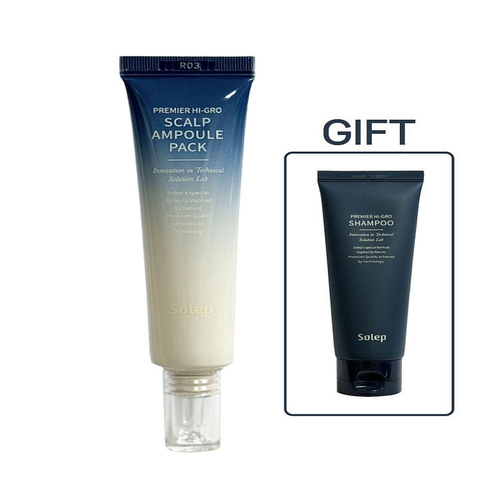 솔랩 프리미어 하이그로 헤어 앰플 팩 앰플 40ml 기획세트 (+샴푸 100ml)