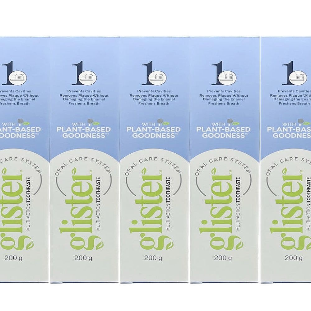 암웨이치약 글리스터 프로액션 컴플리트 200g 5개 불소 미백 (+튜브 스퀴저 1개 선물)