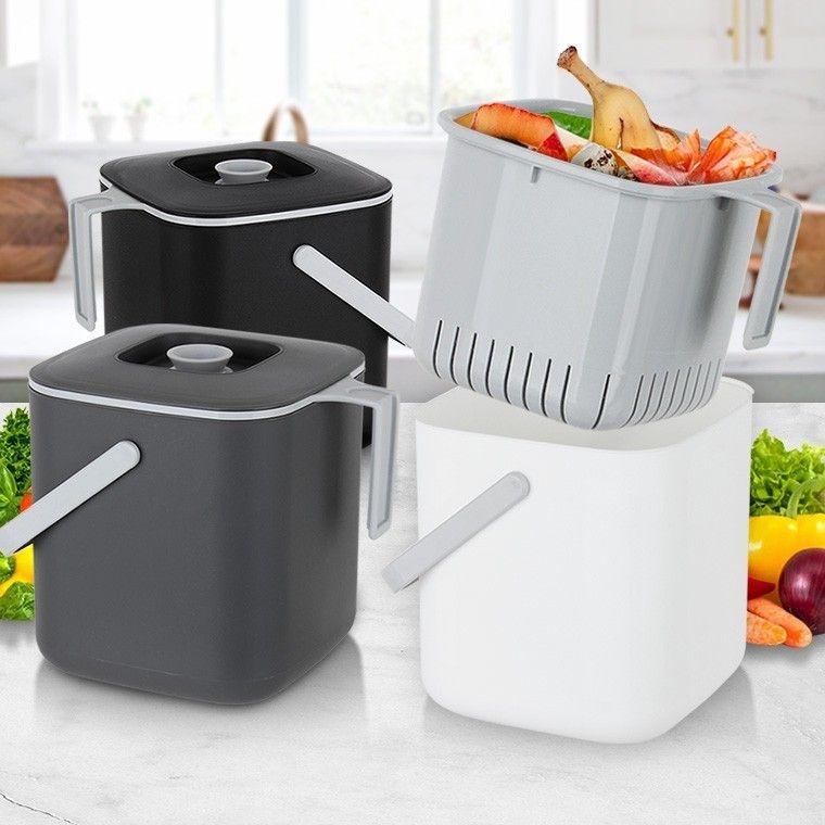 음식물쓰레기통 홀더 분리 가정용 수거통 용기 싱크대-음식씽크대건조기.수거함주방일반.처리기보관홀더