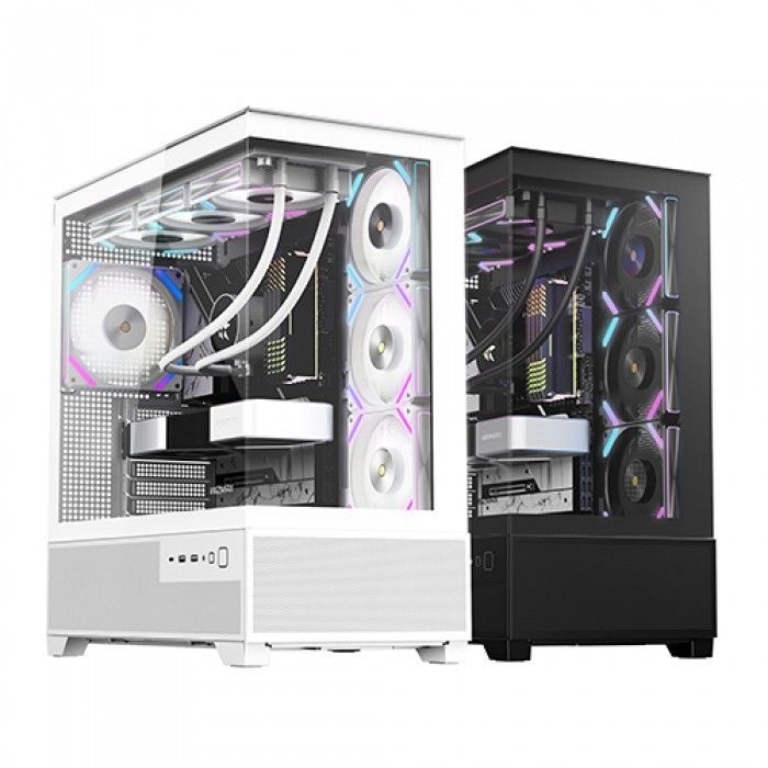 마이크로닉스 WIZMAX ML-360 WIDE View BTF (화이트) 컴퓨터 케이스 ATX 미들타워
