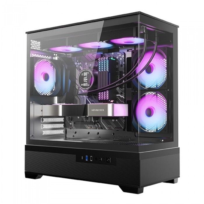 마이크로닉스 WIZMAX ML-360 View (블랙) 컴퓨터 케이스 M-ATX 미니타워