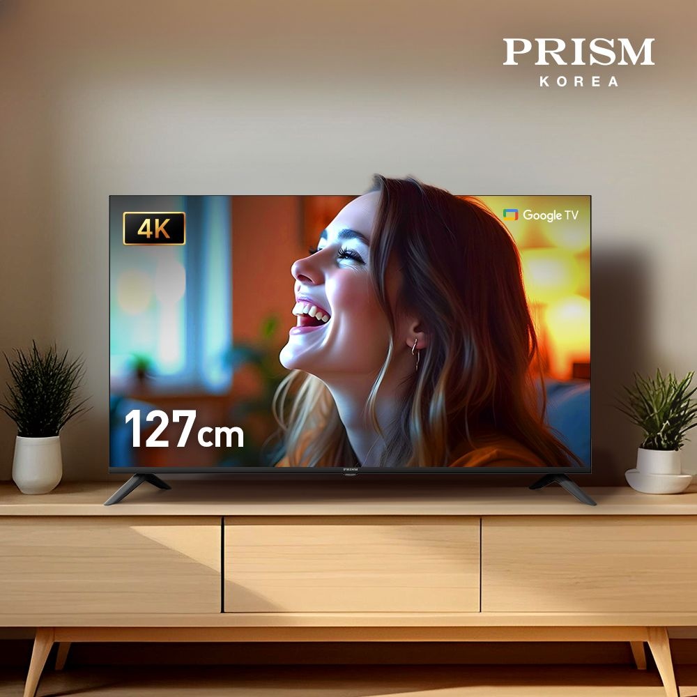 프리즘코리아 [25년형] 프리즘 CP50G5 127cm 국내최초 구글5.0 스마트 4K UHD TV DLG120Hz 프리핫키 지원 패널 5년 무상보증
