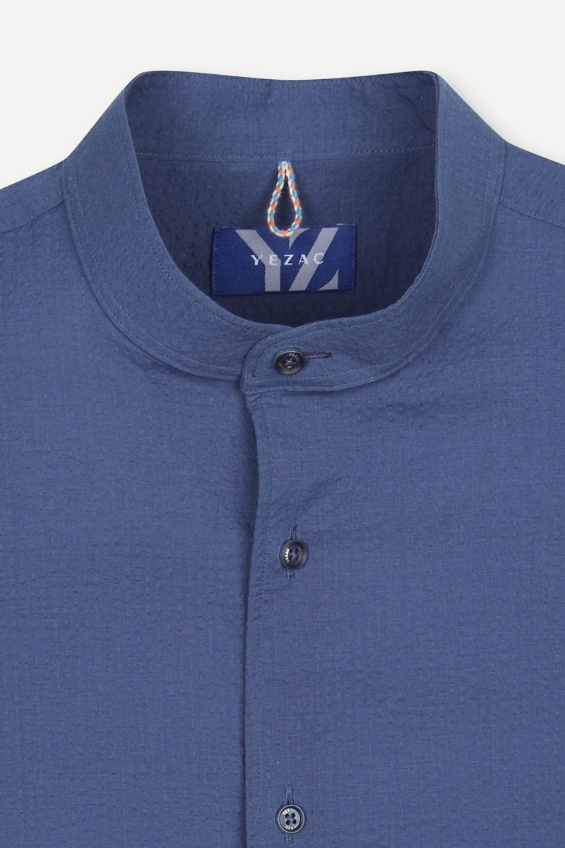 리플서커 일반핏 차이나카라 셔츠 (YJESUA596)