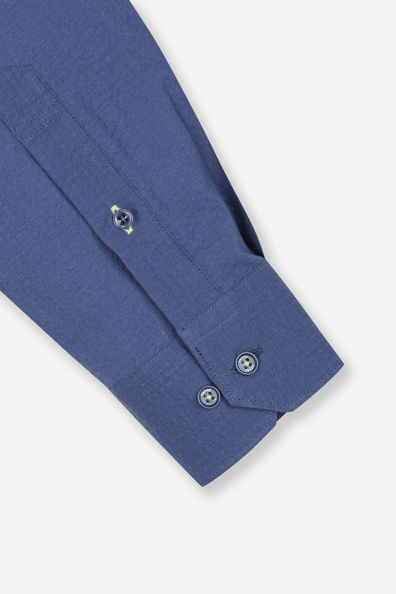 리플서커 일반핏 차이나카라 셔츠 (YJESUA596)