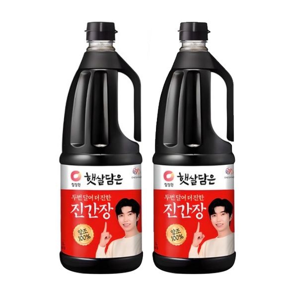 [오늘출발] 청정원 햇살담은 두번달여 더진한 진간장 1.7L x 2개