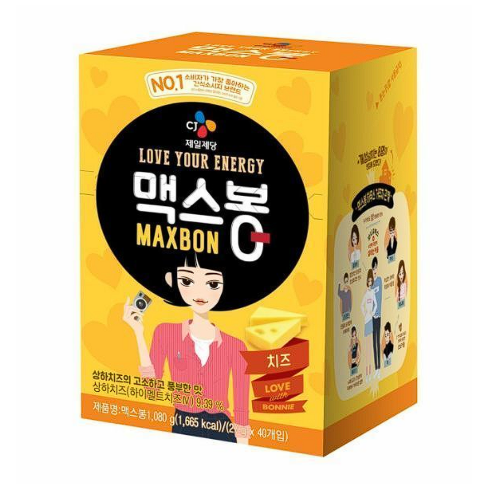 cj제일제당 맥스봉치즈 1.08kg (27gx40개)/소비기한 2025-11-06