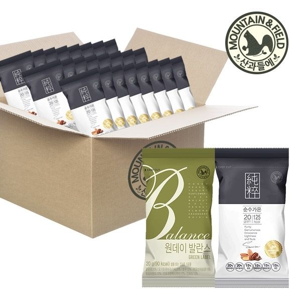 [산과들에] 원데이 발란스그린(50봉)+순수가온(50봉) (총100봉...