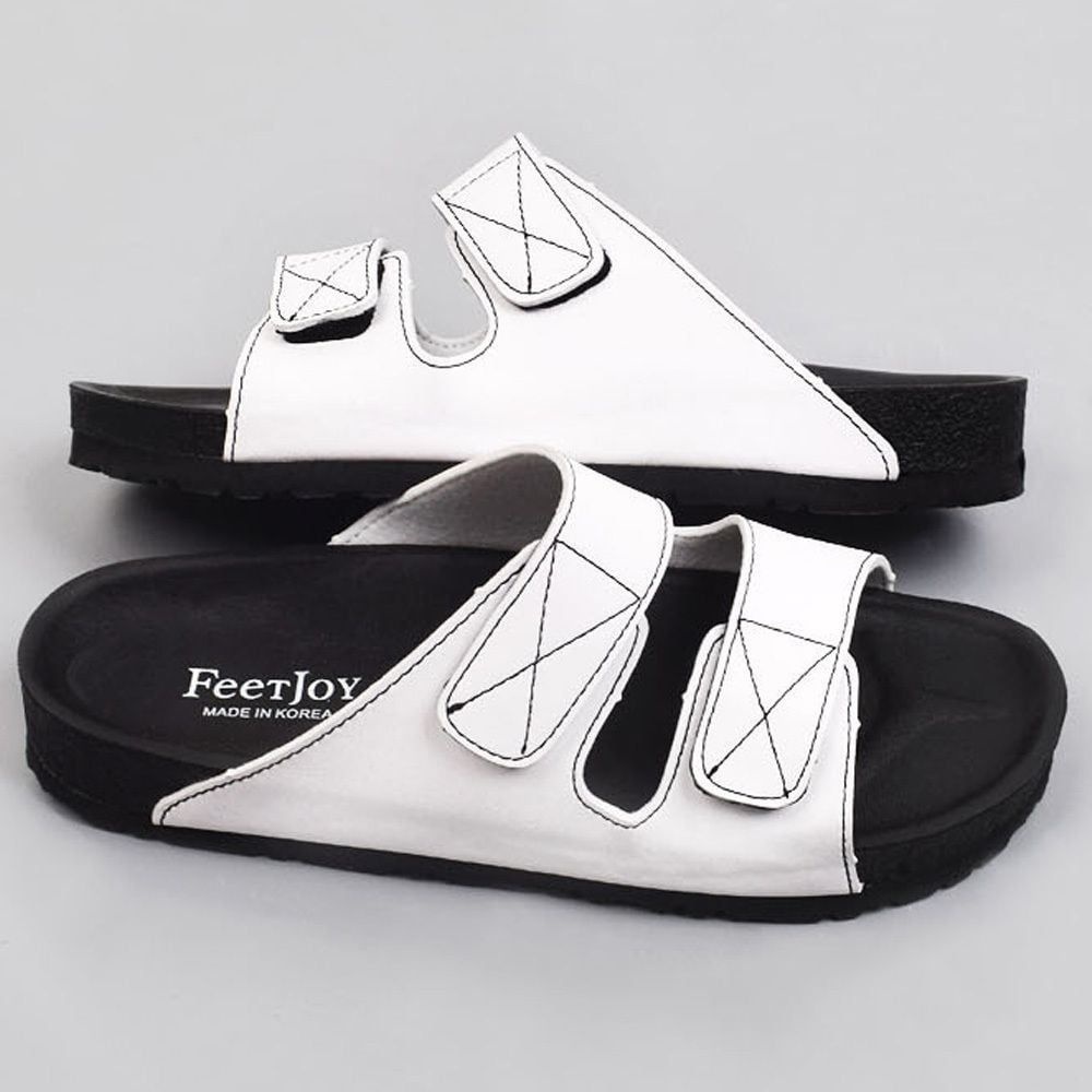 미끄럼방지 신발 찍찍이 발볼 넓은 남자 여름 슬리퍼 슈즈 남성쪼리 느벳렌