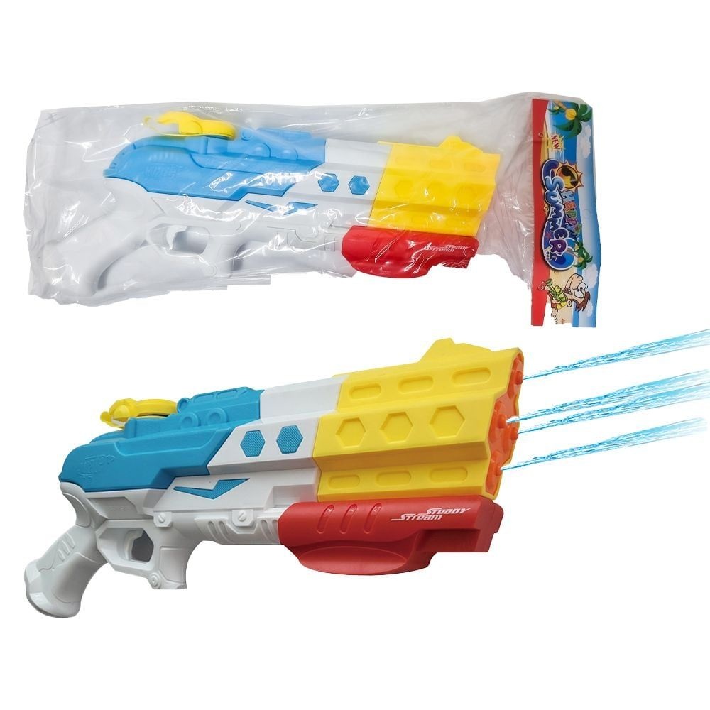 4구 물총 익스트림 압축펌프방식 워터건 물놀이 파워물총 야외놀이 느벳렌