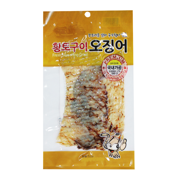 상품상세참조 진주식품 황토구이 오징어 50g
