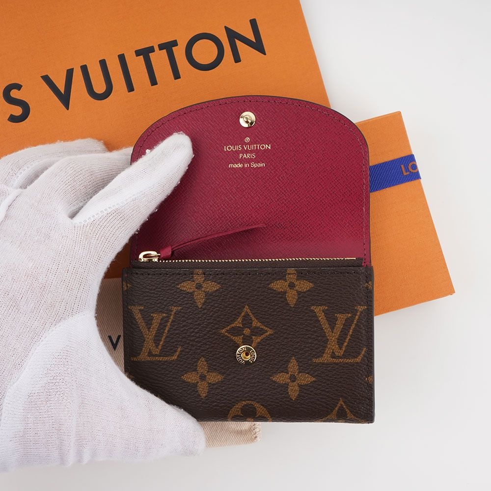 25SS 루이비통 로잘리 코인 퍼스 로즈 발레린 푸시아 여성 동전지갑 카드지갑 M62361 M41939