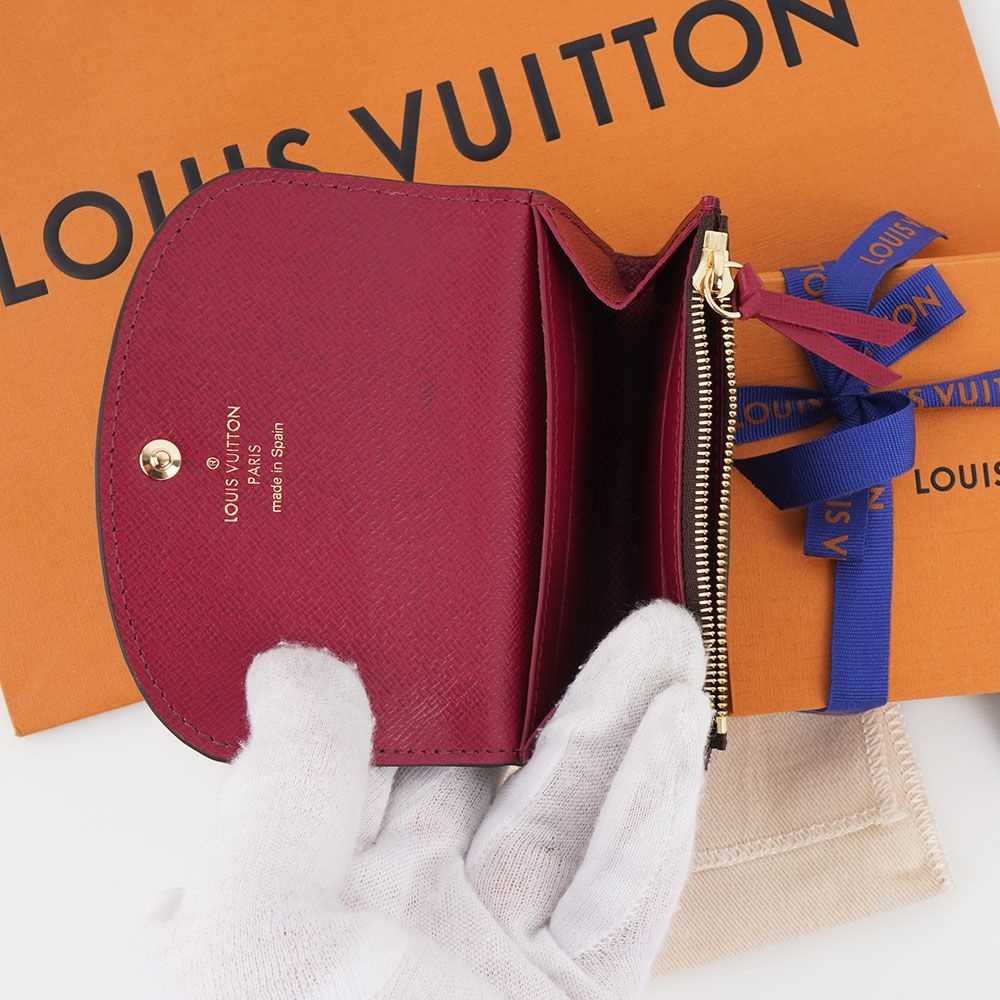 25SS 루이비통 로잘리 코인 퍼스 로즈 발레린 푸시아 여성 동전지갑 카드지갑 M62361 M41939