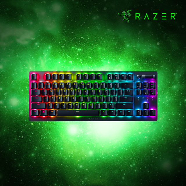 레이저코리아 데스스토커 V2 프로 텐키리스 리니어 영문각인 무선 게이밍 키보드 Razer DeathStalker V2 Pro TKL Linear Red
