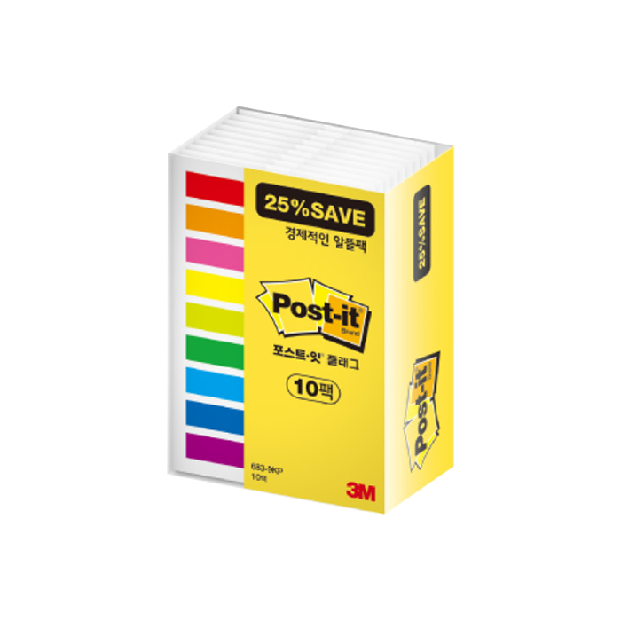 3M 포스트-잇 플래그알뜰팩 683-9KP 1팩 (10개입)