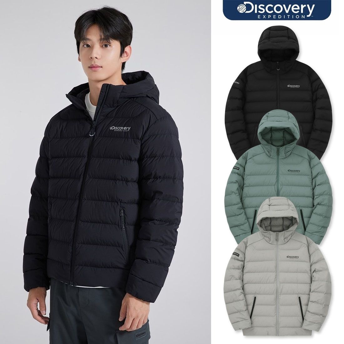[롯데백화점] 디스커버리 익스페디션 [남성]24FW할인/샌드루 구스다운 경량패딩 DMDJ87046 LE1220465122