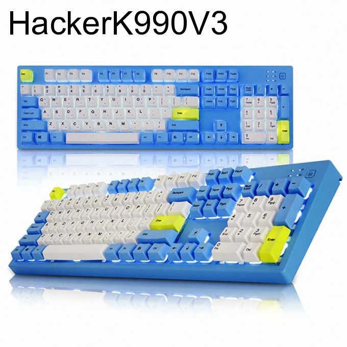 유선게이밍 Hacker K990 V3 염료승화 45G스카이문 USB [AUK551]