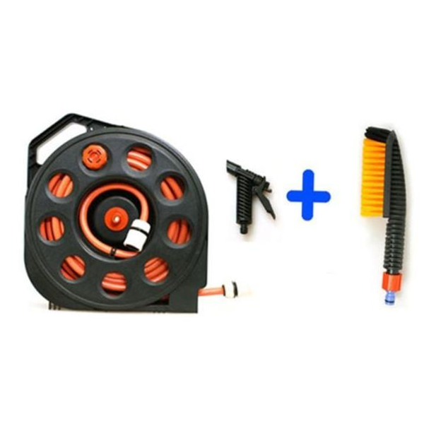 자동차세차호스 휴대형 분사기세트 (15미터일체형 롤 호스)할인 PC-15