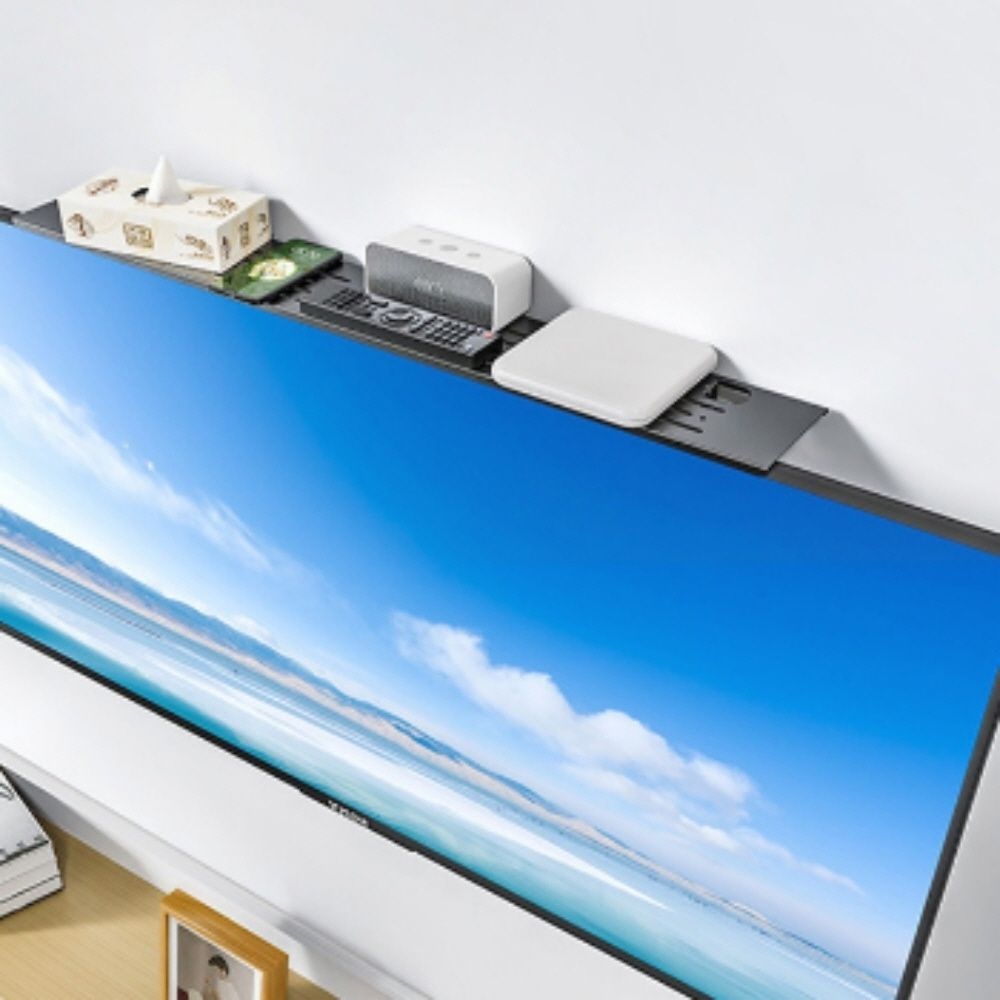 무타공 셋탑박스 정리함 공유기 숨기기 거치대 모니터 상단