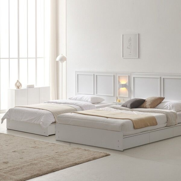 트리플OEM 보루네오 [보루네오하우스] 보루네오 캐슬 부부트윈침대 SS+Q 7존매트리스