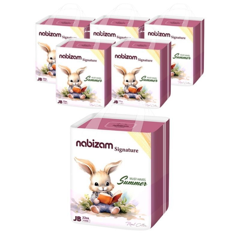 나비잠 시그니처(썸머팬티)▶점보형▶22매x6팩 순면함유 무자극원단 통잠 여름 기저귀