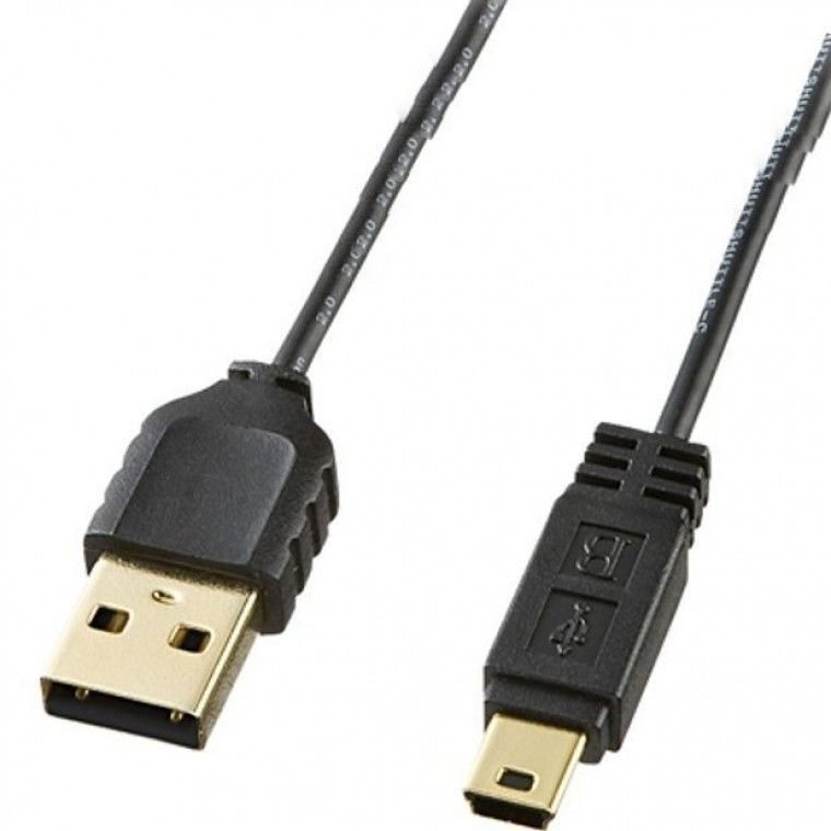 강원전자(주) 5핀 USB2.0 변환 케이블MINI 커넥터 2M-외장하드케이블.MINI5P케이블.USB.USB충전케이블.마이크로B.USB보