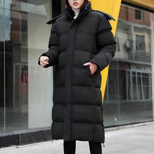 [하프클럽]모노무드 후드 탈착 스탠다드 투웨이 지퍼 여성 롱패딩