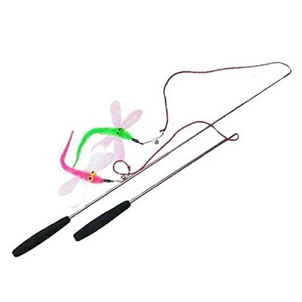 [셀러허브 스포츠레저]줄길이조절가능 잠자리 냥이 낚시대 D01956 2개 훈련